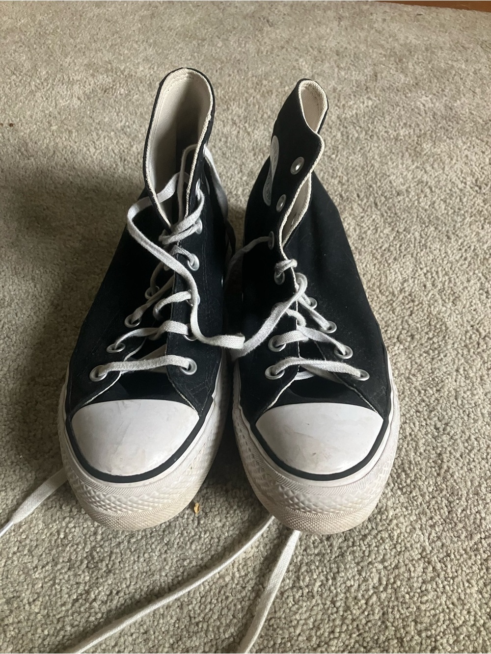 Converse Black and White High-Top Sneakers